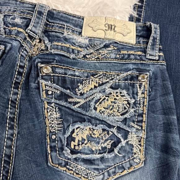 Miss Me Indigo Skinny Jeans with Detailed Pockets - Picture 6 of 6